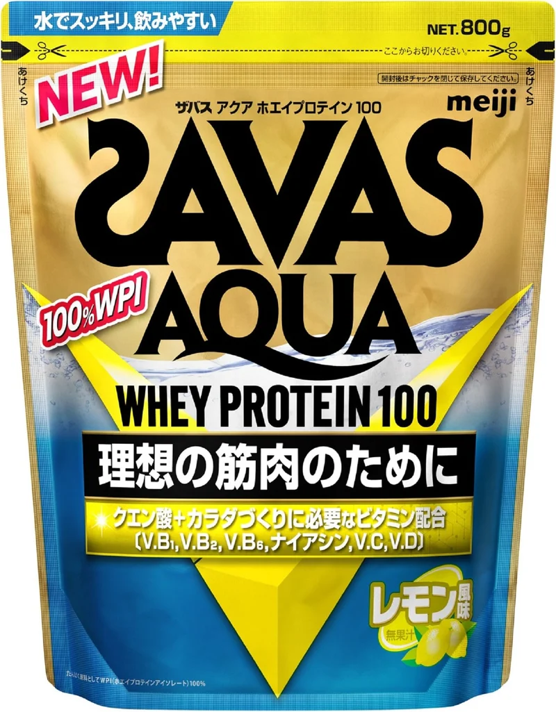 Meiji SAVAS Aqua Whey Protein 100 Lemon 800g
