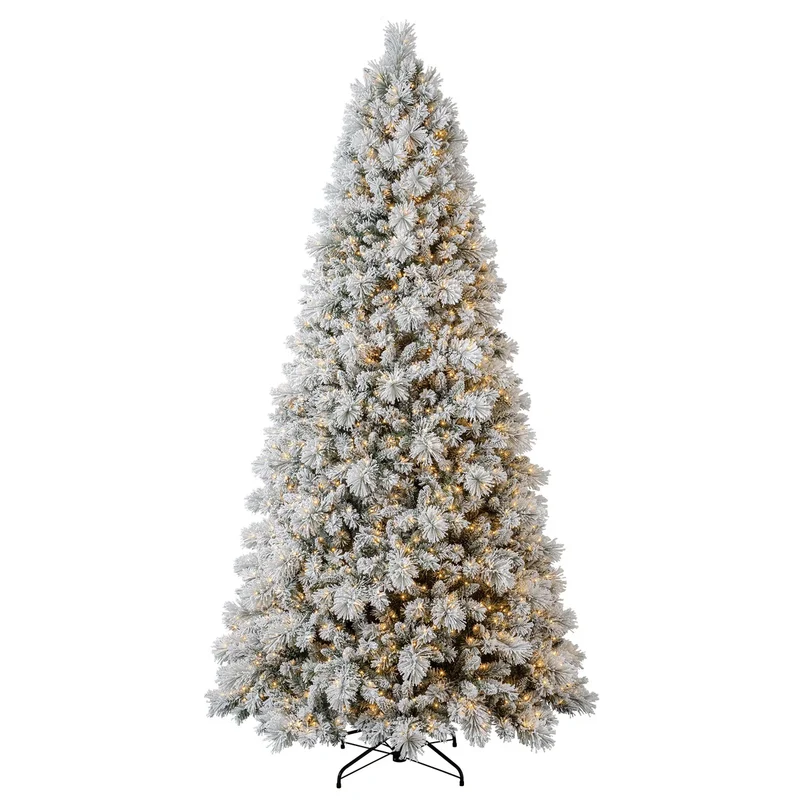 Sapin de Noël Artificiel Floqué de 9 pi *Boite Ouverte*