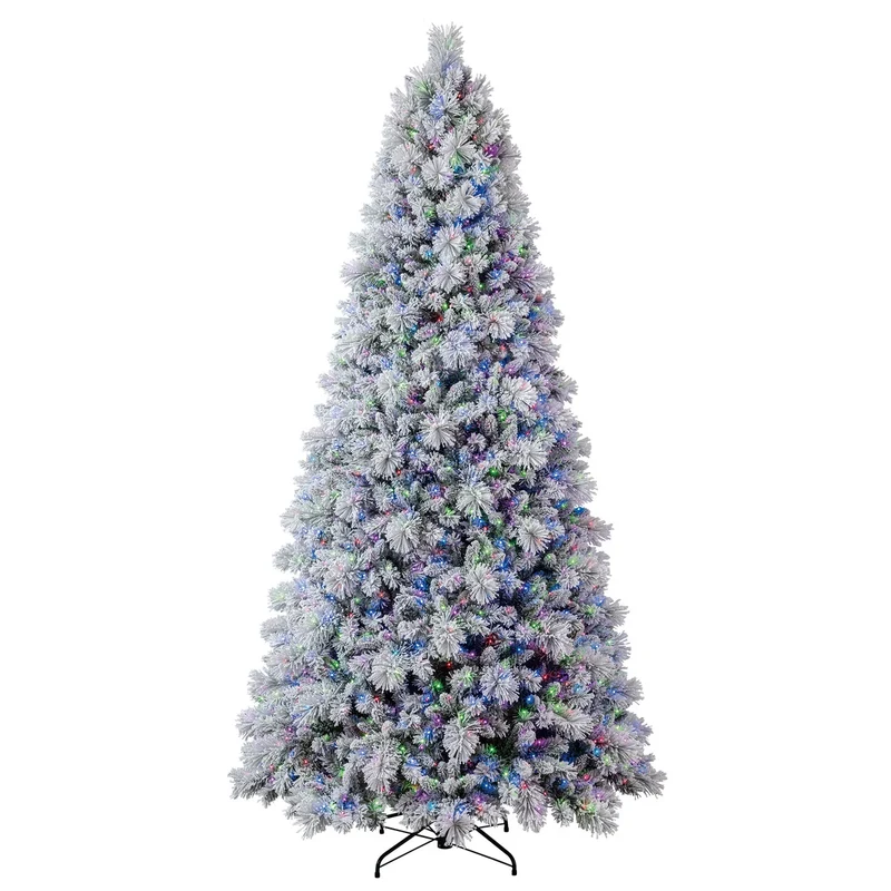 Sapin de Noël Artificiel Floqué de 9 pi *Boite Ouverte*