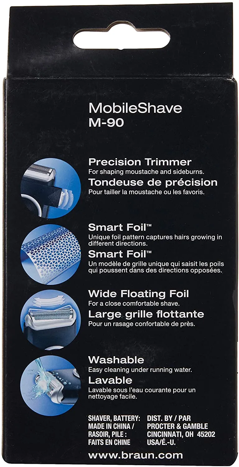 Rasoir pour homme, de voyage, Braun M-90