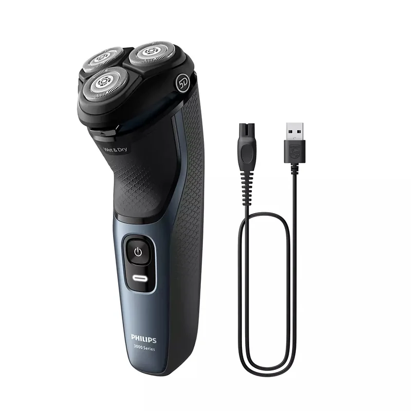 Rasoir rechargeable pour homme, sec et humide, Philips Series 3100