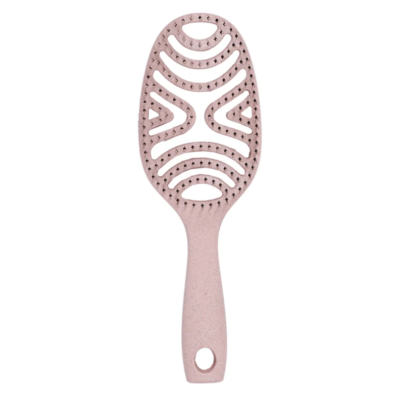 Brosse cheveux rose pâle
