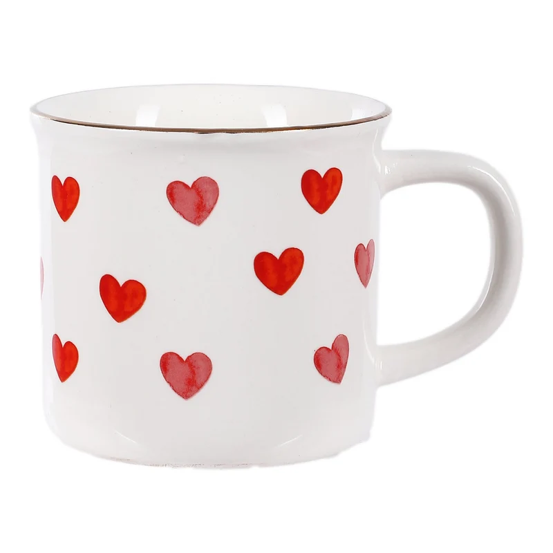 MUG HAPPY LOVE AU CHOCOLAT BLANC PRALINE SAVEUR FRAISE ASST