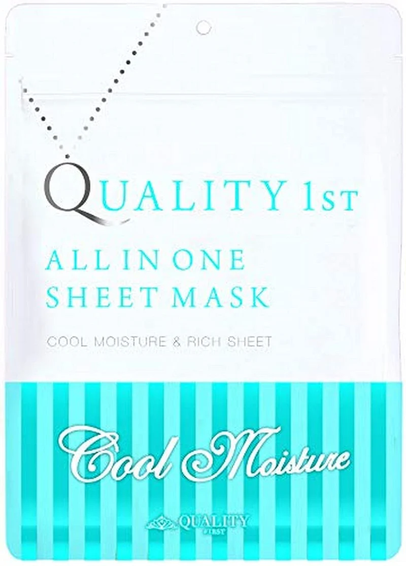 Quality 1St All-In-One Grand Cool Moist Face Mask - 7 Sheet Pack