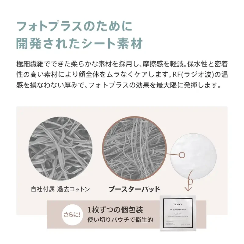 Ya-Man Facial Beauty Device with RF Booster Pads Deep Cleanse YRF0003