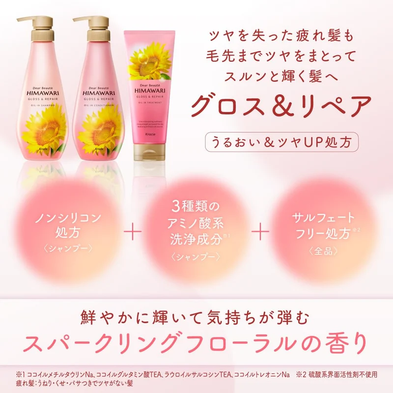 Dear Beaute Gloss & Repair Oil-In Conditioner 500g for Wavy Curly Hair