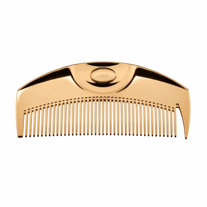 LOVECHROME K24GP Tsuki Hair Brush Comb, Gold