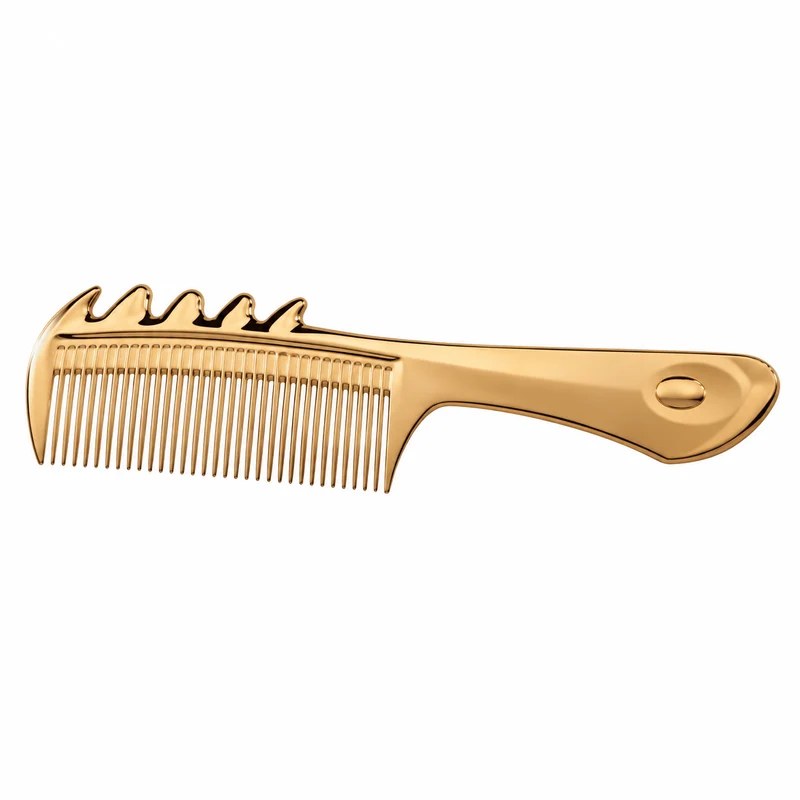 LOVECHROME K24GP Scalp Guasha Hair Brush Comb, Gold