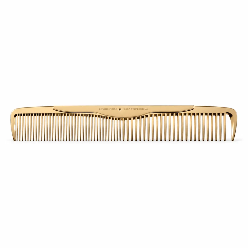 LOVECHROME K24GP Cutting Hair Brush Comb, Gold
