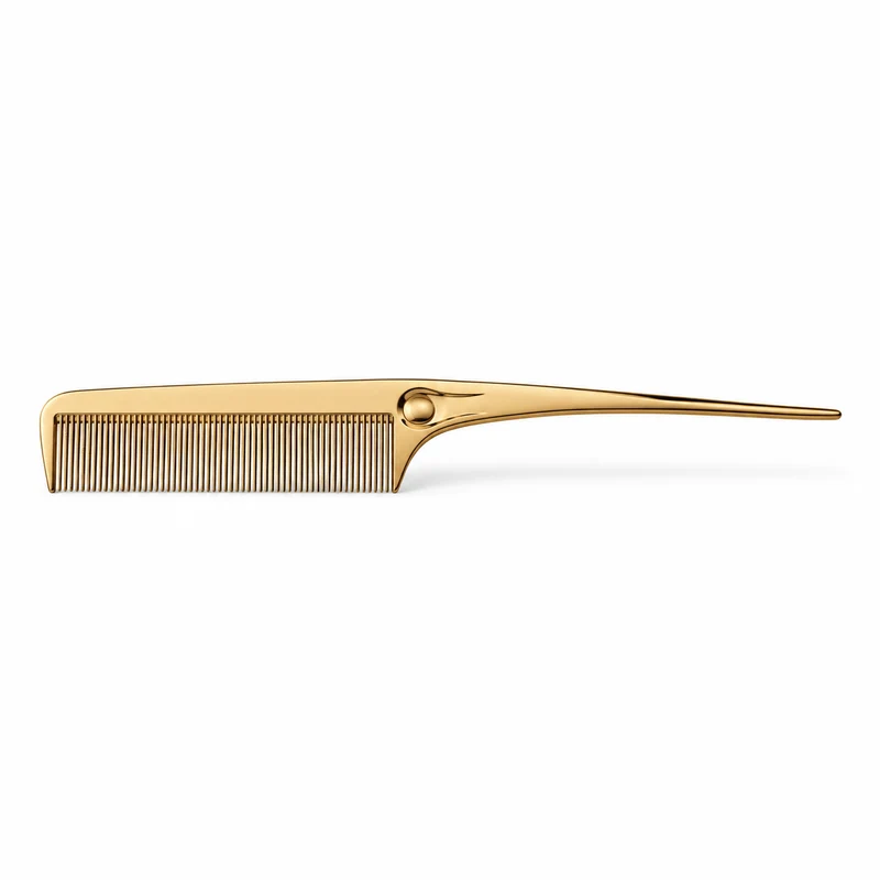 LOVECHROME K24GP Ring Hair Brush Comb, Gold
