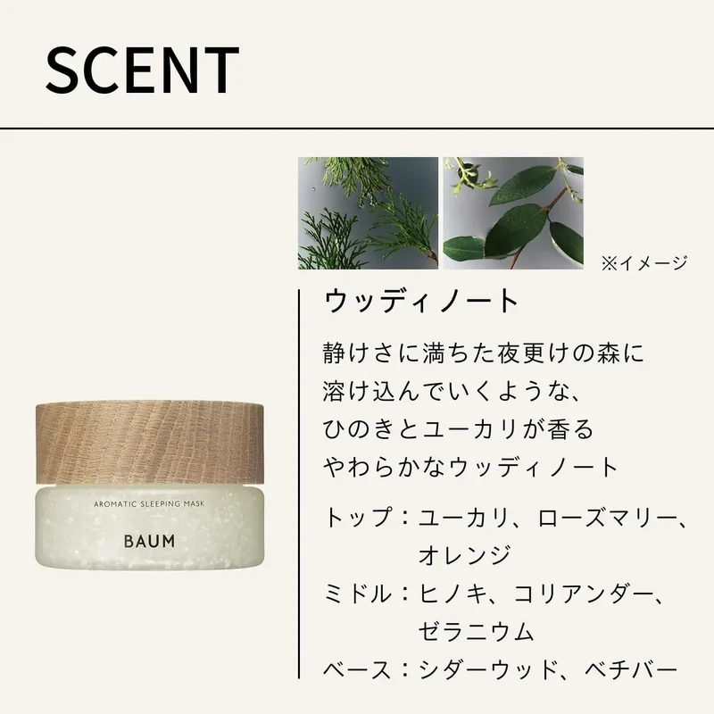 Baum Aromatic Sleeping Mask Overnight Face Gel 2.82 oz | 80 g