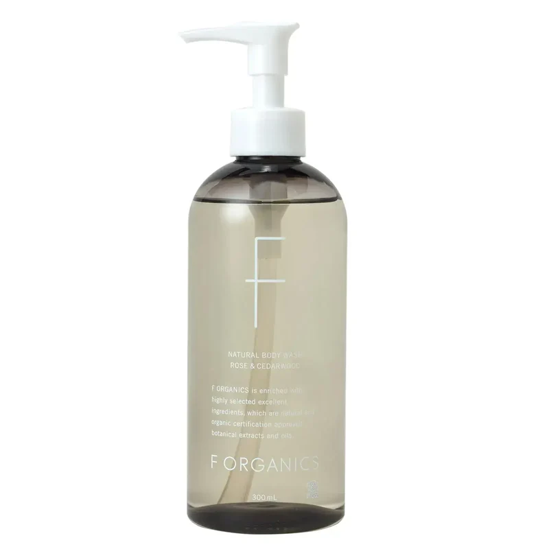 F Organics Natural Body Wash Body Soap Bottle Daily Cleansing