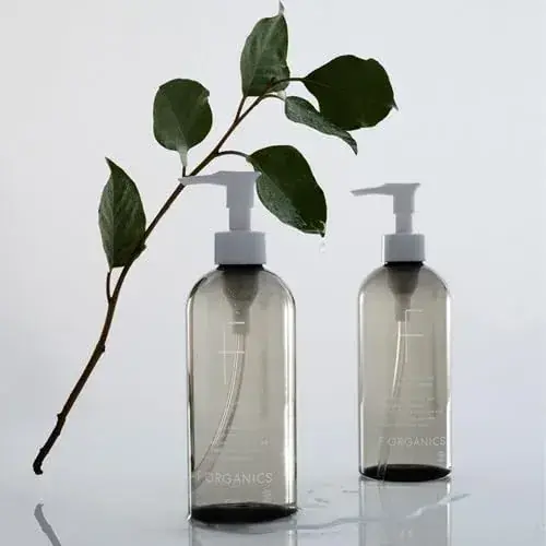 F Organics Natural Body Wash Body Soap Bottle Daily Cleansing