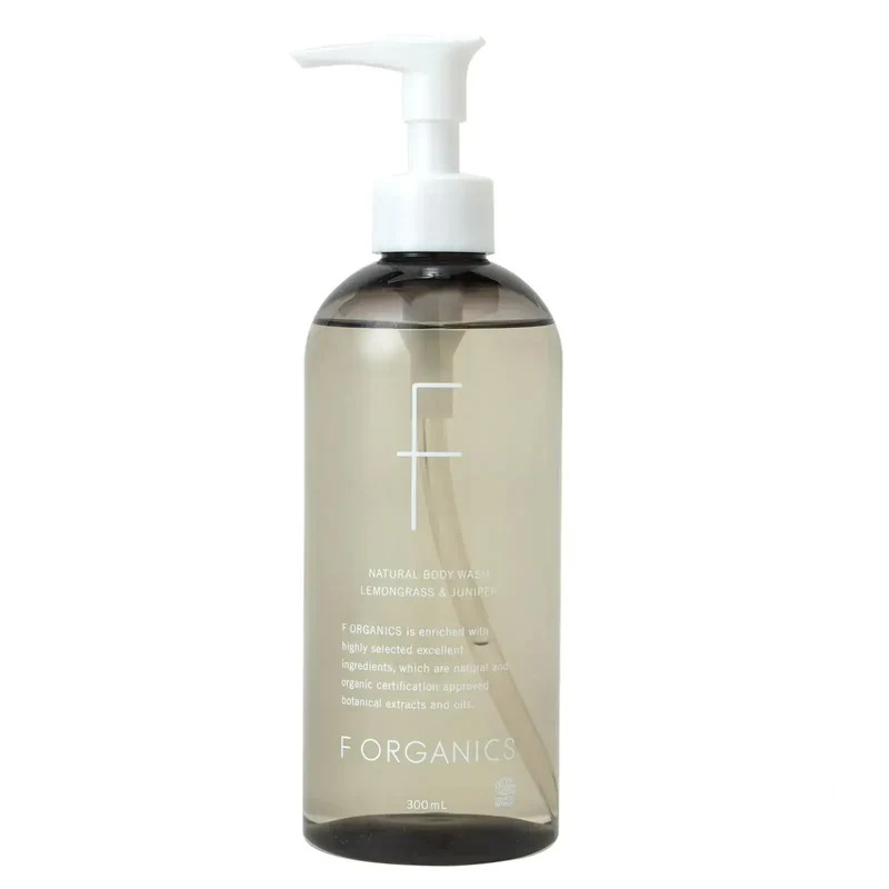 F Organics Natural Body Wash Body Soap Bottle Daily Cleansing