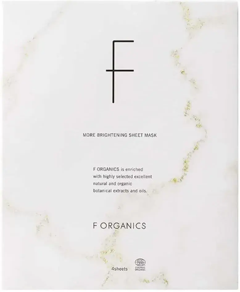 F organics More Brightening Facial Sheet Mask Skincare Routine