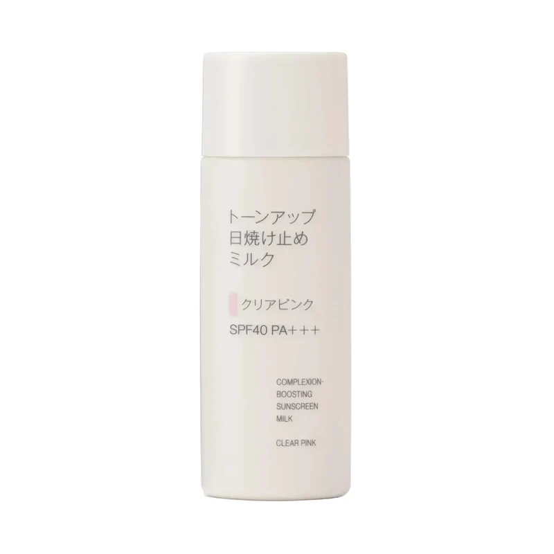Muji Tone-Up Sunscreen Milk Sheer Pink SPF40 PA+++ 50g