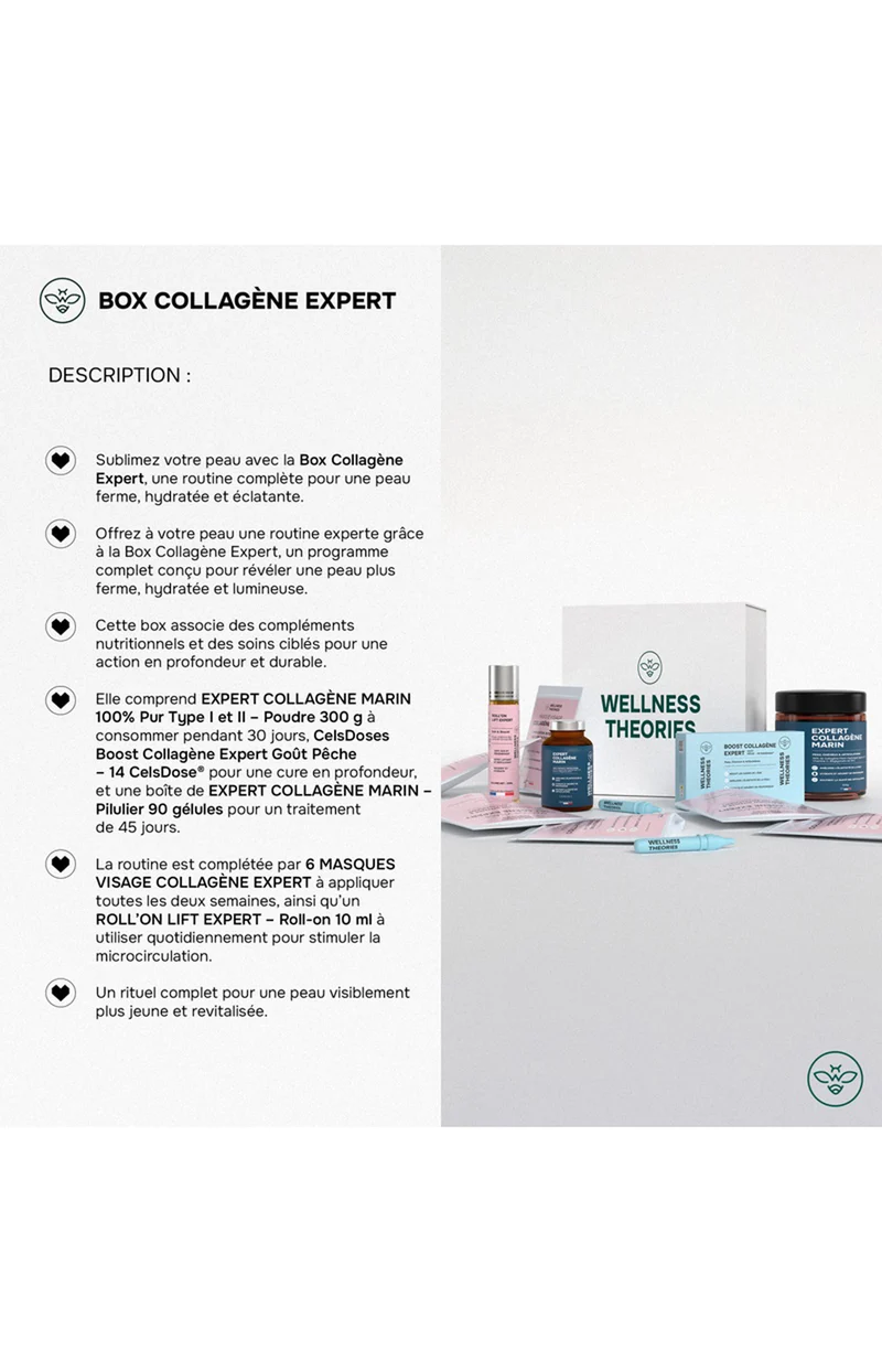 Box anti-âge & éclat - Collagène Expert - Visage - 3 produits