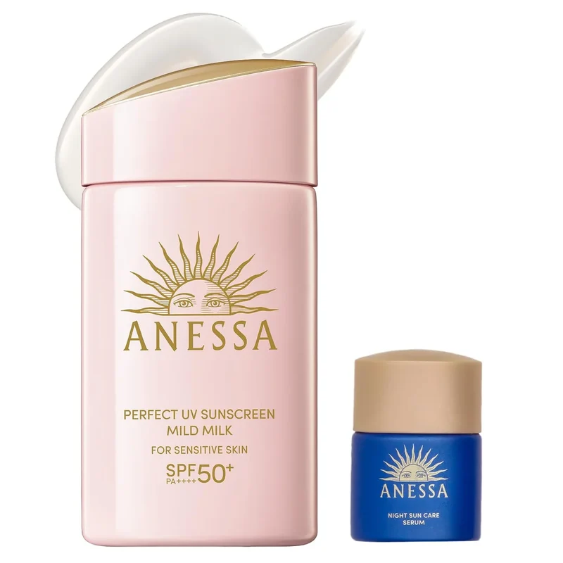 Anessa Perfect UV Mild Milk SPF50 PA++++ 60ml Sun Serum for Sensitive Skin