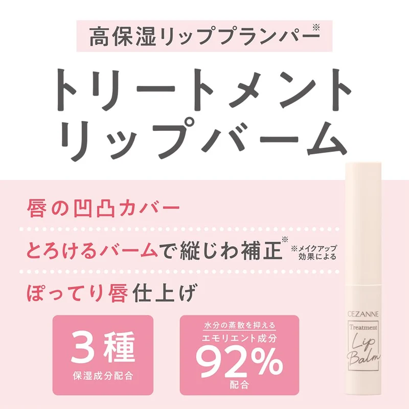 Cezanne Treatment Lip Balm 1.7G: Highly Moisturizing Plumper for Fuller Lips