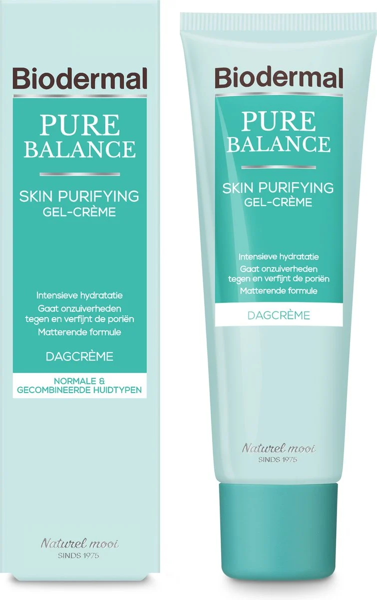 Biodermal Pure Balance Dagcrème Skin Purifying Gel-Crème - Dagcreme - 50ml