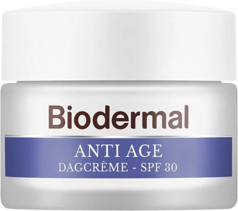 Biodermal Anti Age Dagcrème - SPF30 - Dagcrème met hyaluronzuur en vitamine C - 50ml