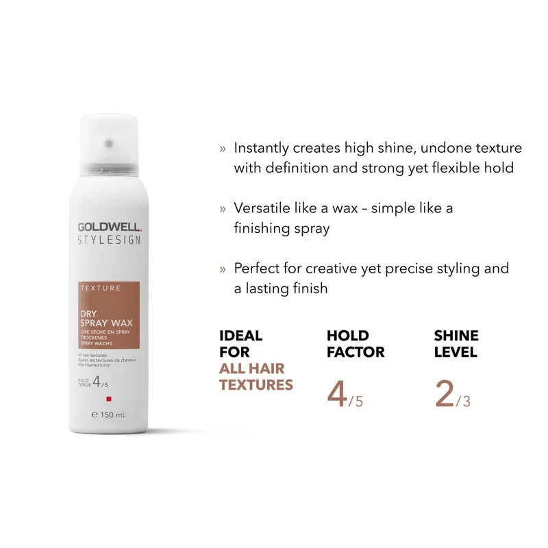 Spray cire sèche "Dry Spray Wax" - Pour tous types de cheveux (100ml/4.2oz)