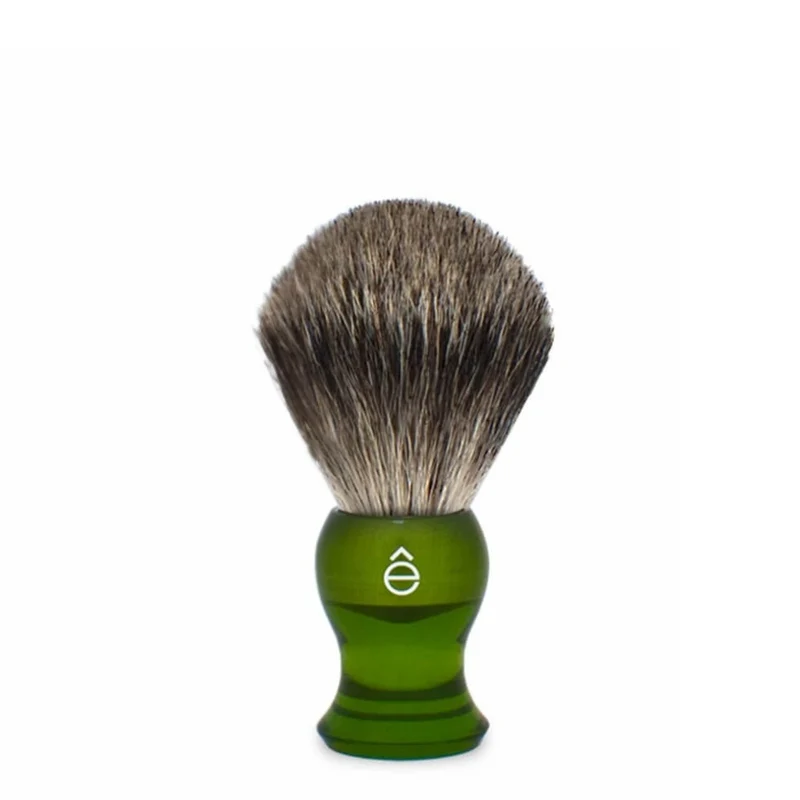Blaireau "Pure Badger" 100% en poils de blaireau - Medium (23mm/0.90") - Vert translucide