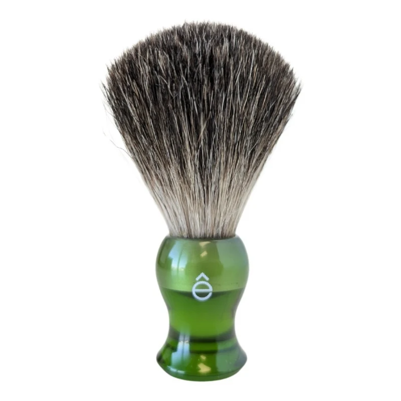 Blaireau "Pure Badger" 100% en poils de blaireau - Medium (23mm/0.90") - Vert translucide