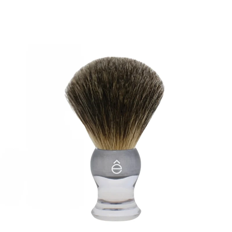 Blaireau "Pure Badger" 100% en poils de blaireau - Medium (23mm/0.90") - Gris translucide