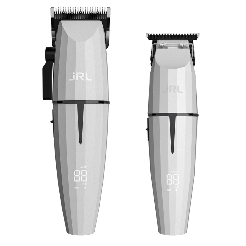 JRL Professional - Duo Tondeuse "2020C-B" et tondeuse de finition "2020T-B" sans fil avec pile lithium-ion "Ghost Collection #1" - Ghost