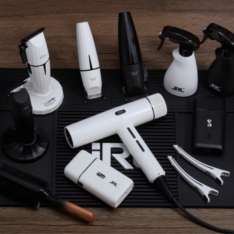 JRL Professional - Duo Tondeuse "2020C-B" et tondeuse de finition "2020T-B" sans fil avec pile lithium-ion "Ghost Collection #1" - Ghost