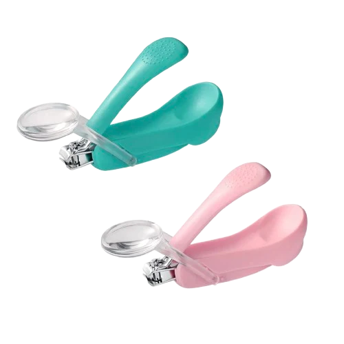 Lot de 2 Coupes-ongles Ergonomique avec Loupe - Sécurité et Précision