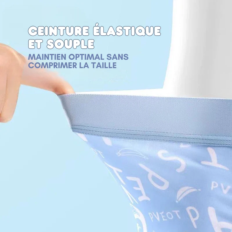Lot de 4 Boxers en Soie Glacée à motifs