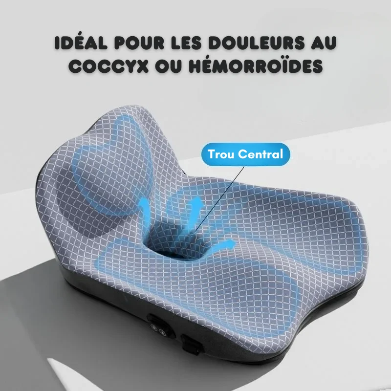 Coussin orthopédique avec boules de massage intégrées