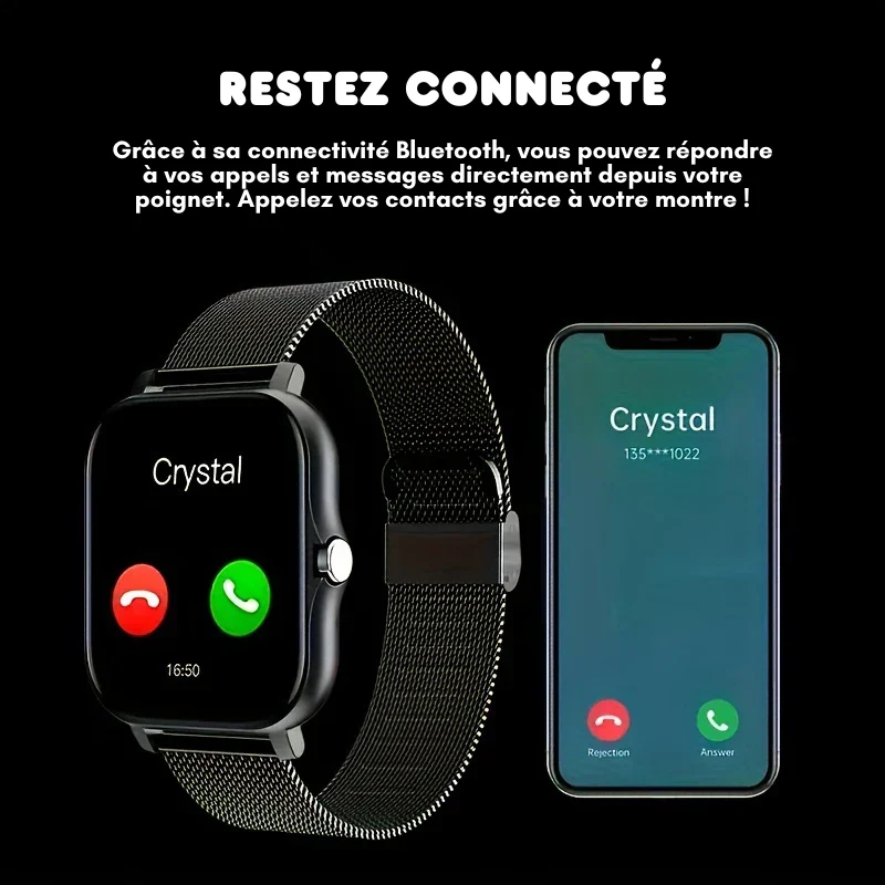 Montre Connectée Multifonction + Ecouteurs Bluetooth OFFERTS