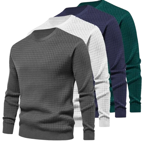 Pull maillé col rond pour homme