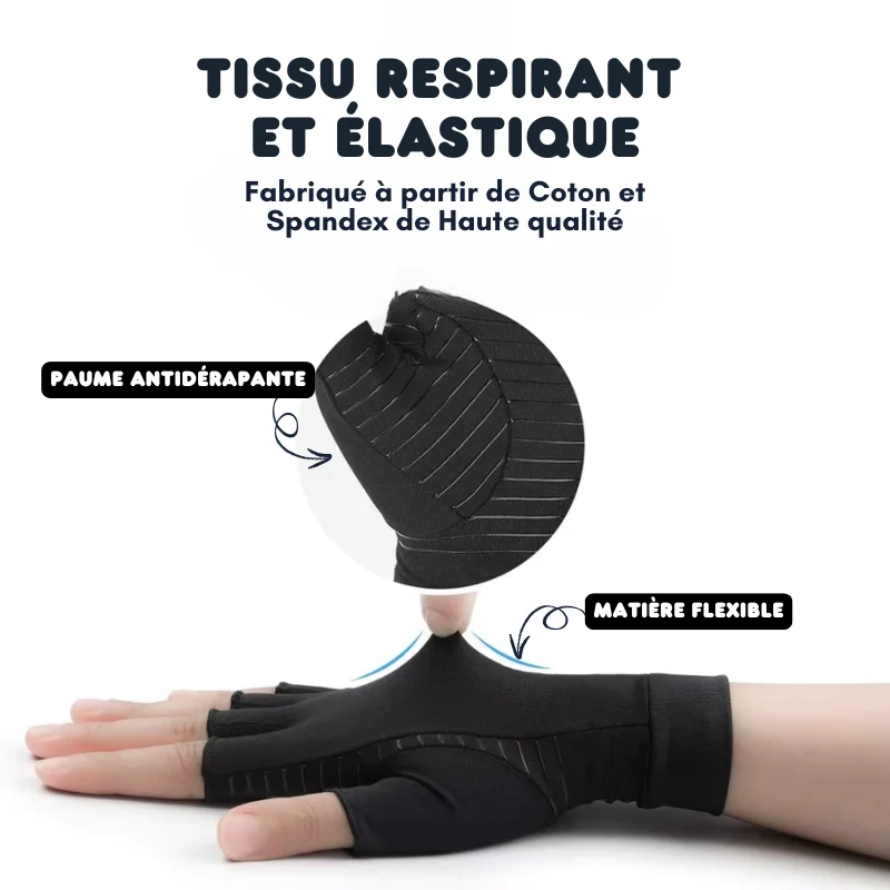 Gants de thérapie anti-arthrose réglables