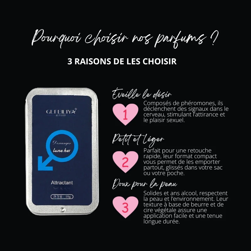 Lot de 2 Parfums Solides Désir Extrême aux Phéromones