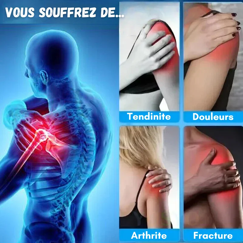 Double attelle d'épaules à compression croisée et sangles réglables