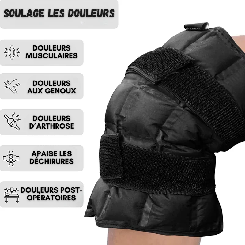 Genouillère Compresse Gel Thérapie Chaud/ Froid
