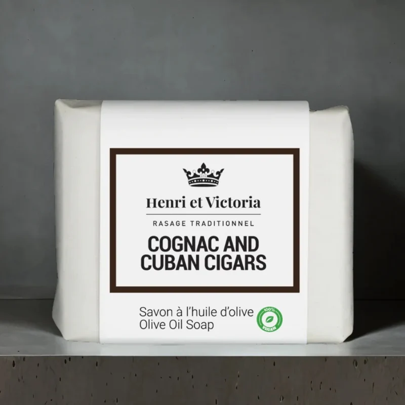 Savon en barre à l'huile d'olive "Cognac and Cuban Cigars" (114g/4.0oz)