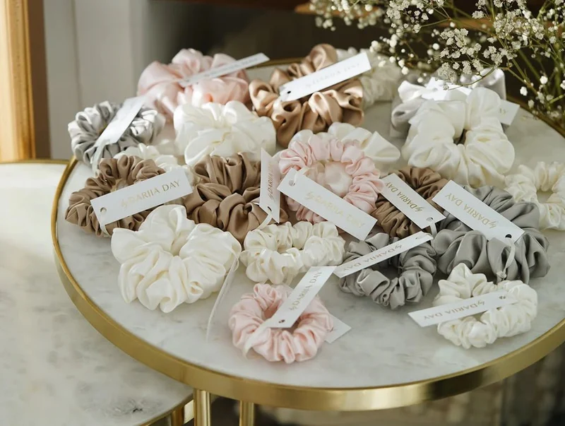 Silk Scrunchie Set - 3 x Größe M