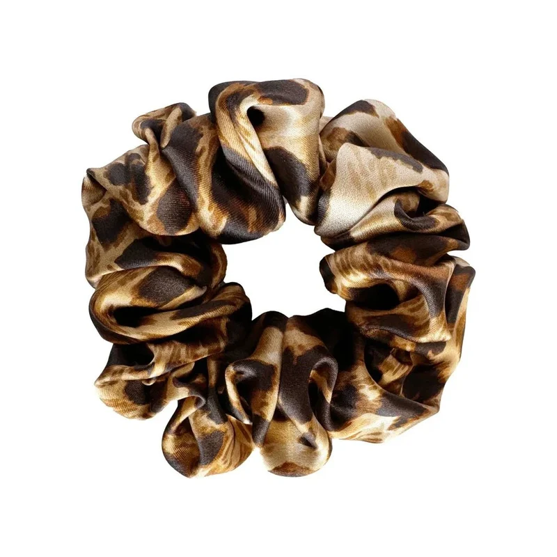 Silk Scrunchie Leopard