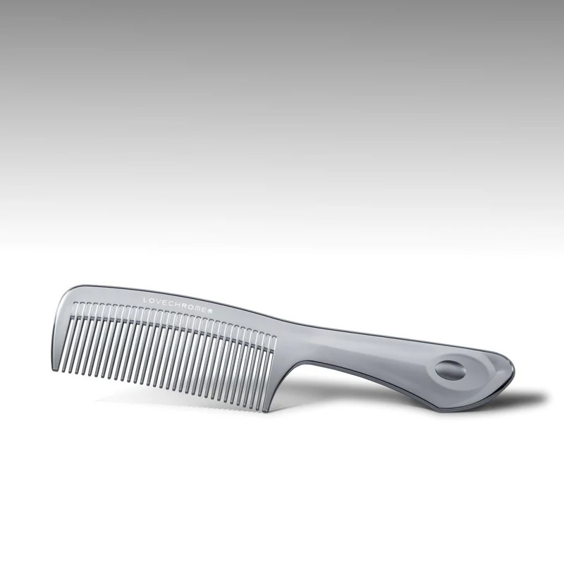 LOVECHROME F Tetsuki Hair Brush Comb, Silver