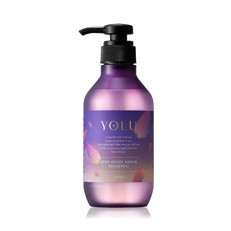 YOLU Shampoo Bottle Spring 2024 Limited Edition Deep Night Repair Night Beauty Shampoo 400mL