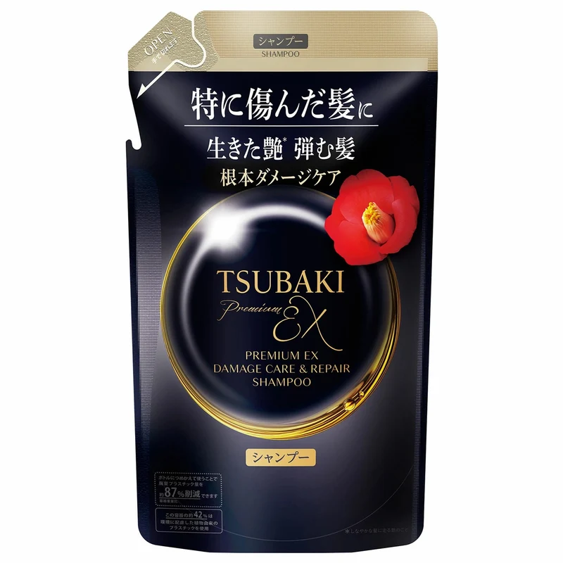 Shiseido TSUBAKI PremiumEX Damage Care & Repair Shampoo Refill 300mL