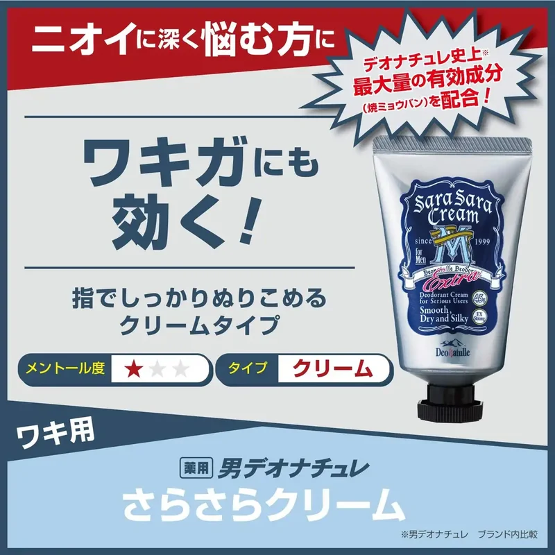 Deonatulle Men's Smooth Cream for Underarms 45g