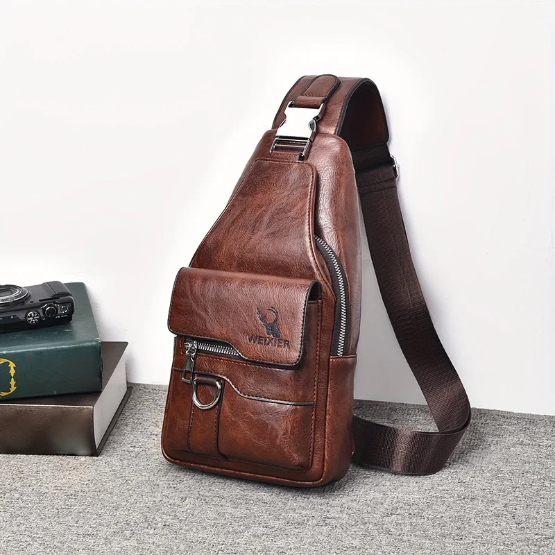 Borsa a Spalla da Uomo | Resistente & Leggera | Grande Capacità