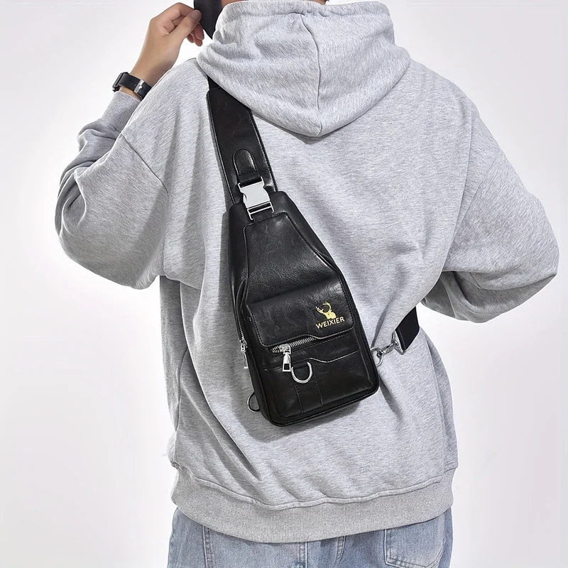 Borsa a Spalla da Uomo | Resistente & Leggera | Grande Capacità