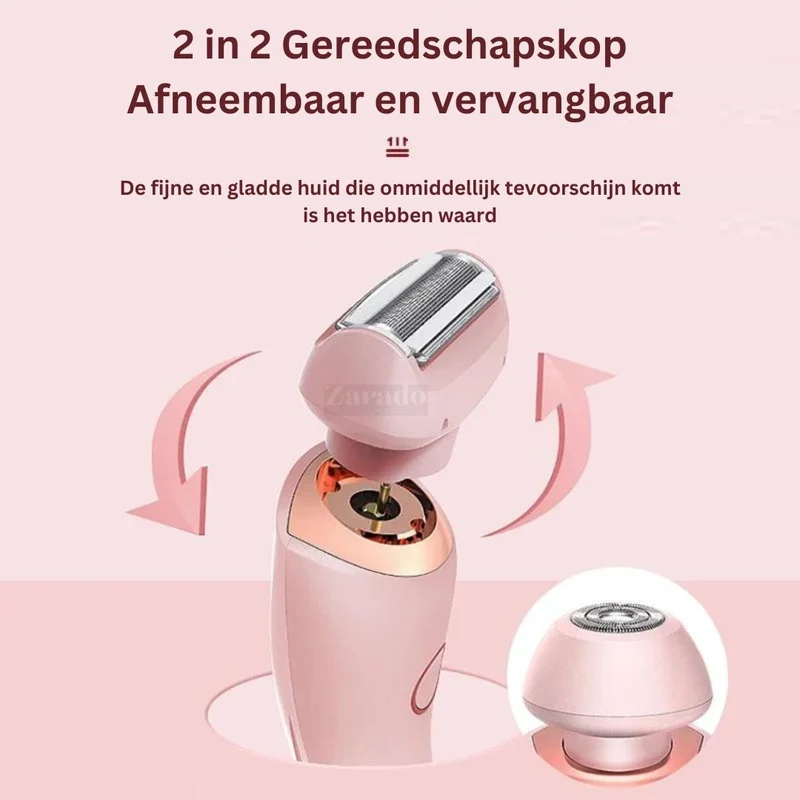Rasoio Elettrico per Donne | Trimmer 2-in-1